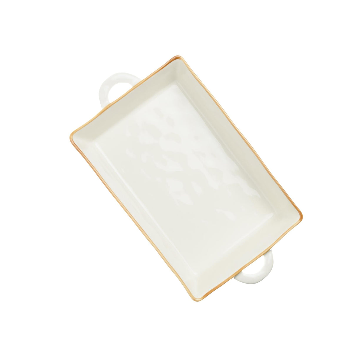 ROSE & TULIPANI Concerto Teglia 38x22cm Avorio Stoneware