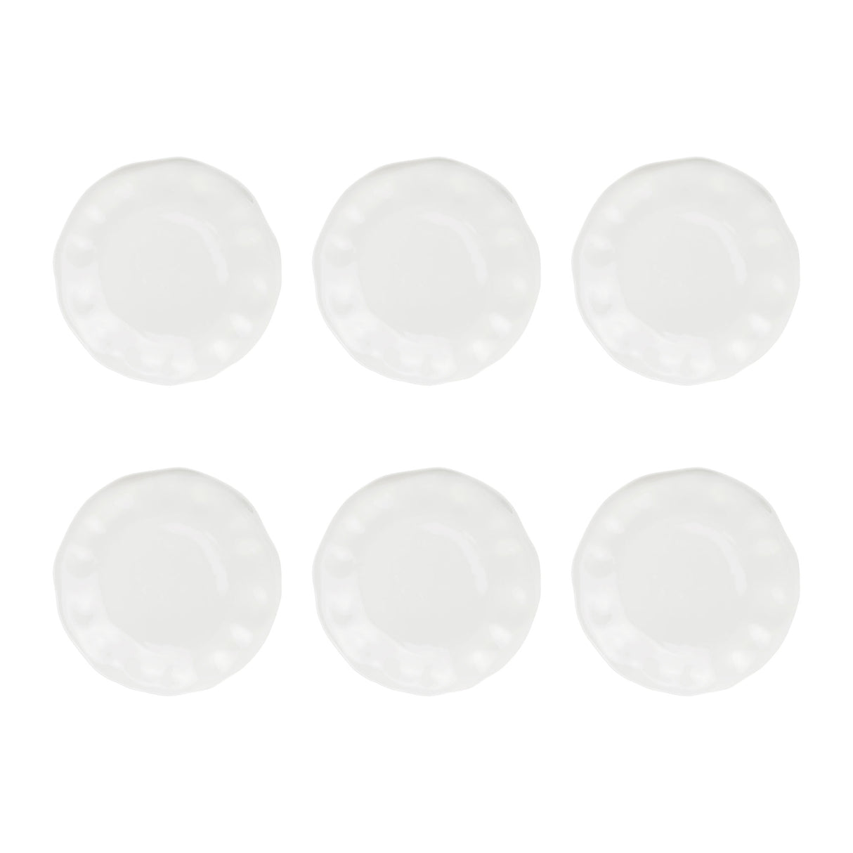 LA PORCELLANA BIANCA Lunia Set 6 Piatti Frutta 21,5cm Bianco Porcellana