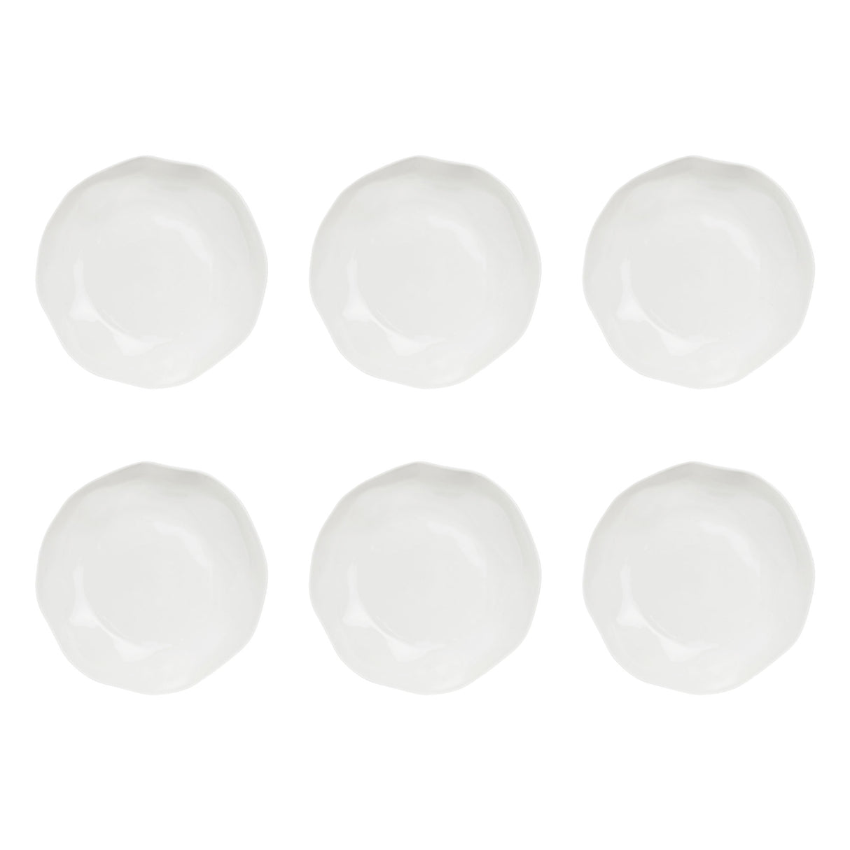 LA PORCELLANA BIANCA Lunia Set 6 Piatti Fondi Coupe 21cm Bianco Porcellana