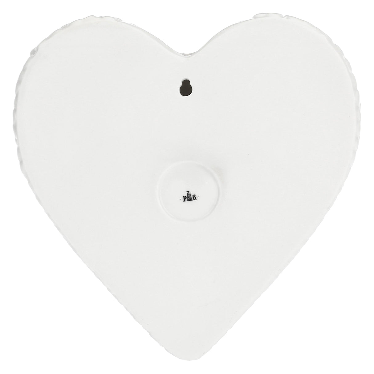 LA PORCELLANA BIANCA Leopoldina Umidificatore Cuore Fiori 18cm Bianco Porcellana