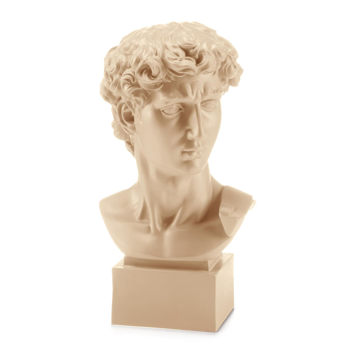 Busto David di Michelangelo Palais Royal in resina beige 18 cm