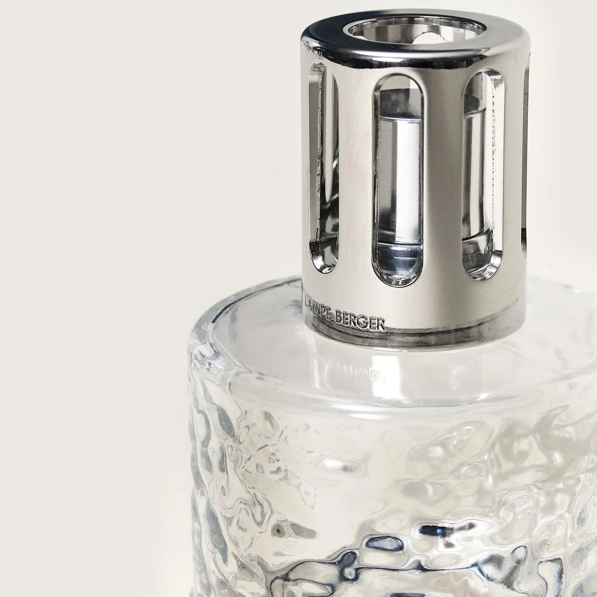 LAMPE BERGER Lampada Catalitica Cofanetto Mirage Trasparente con Flacone 250ml Thé Blanc Pureté