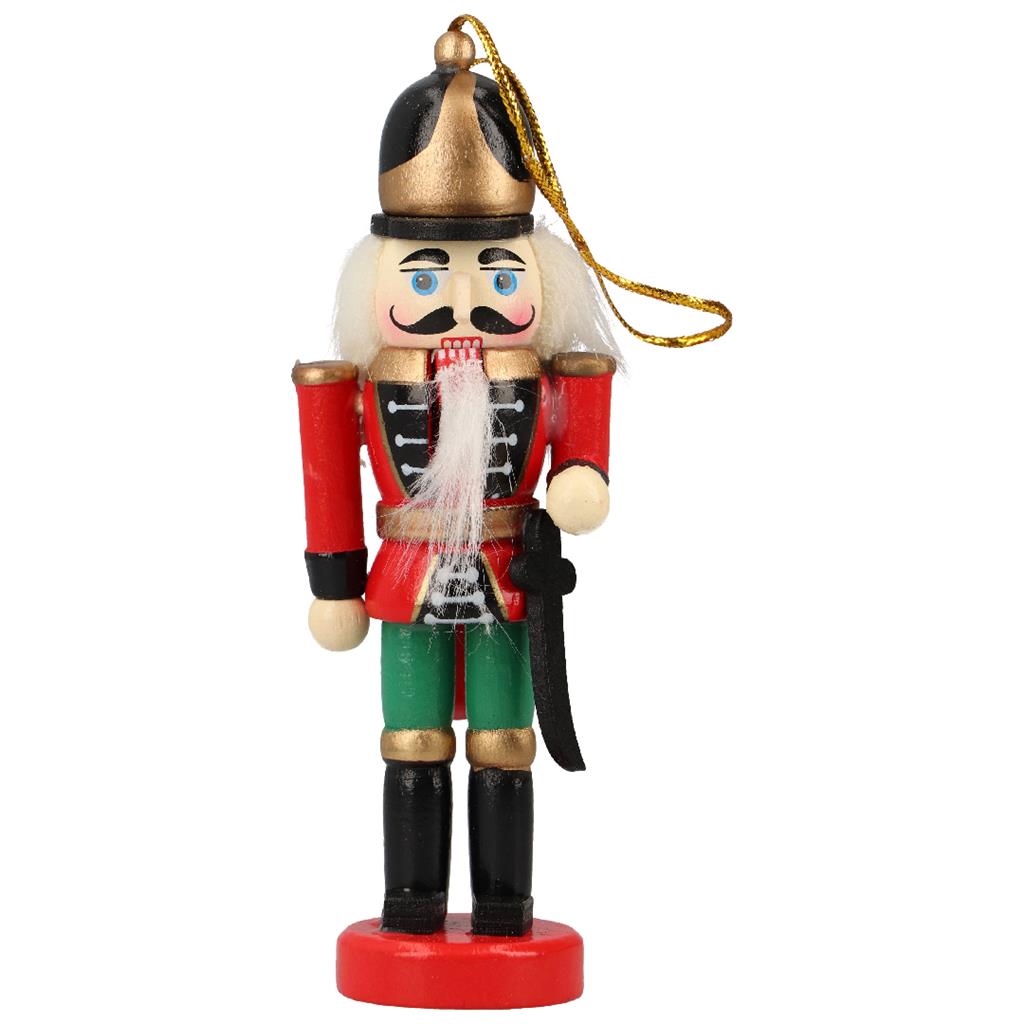 TIMSTOR Schiaccianoci Set 4 Pezzi Legno 13 cm Decorazione Natalizia Natale