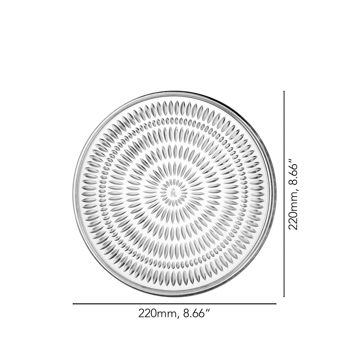 NACHTMANN Ethno Piatto Dolce Dessert Set 2 Pezzi 22cm Cristallo
