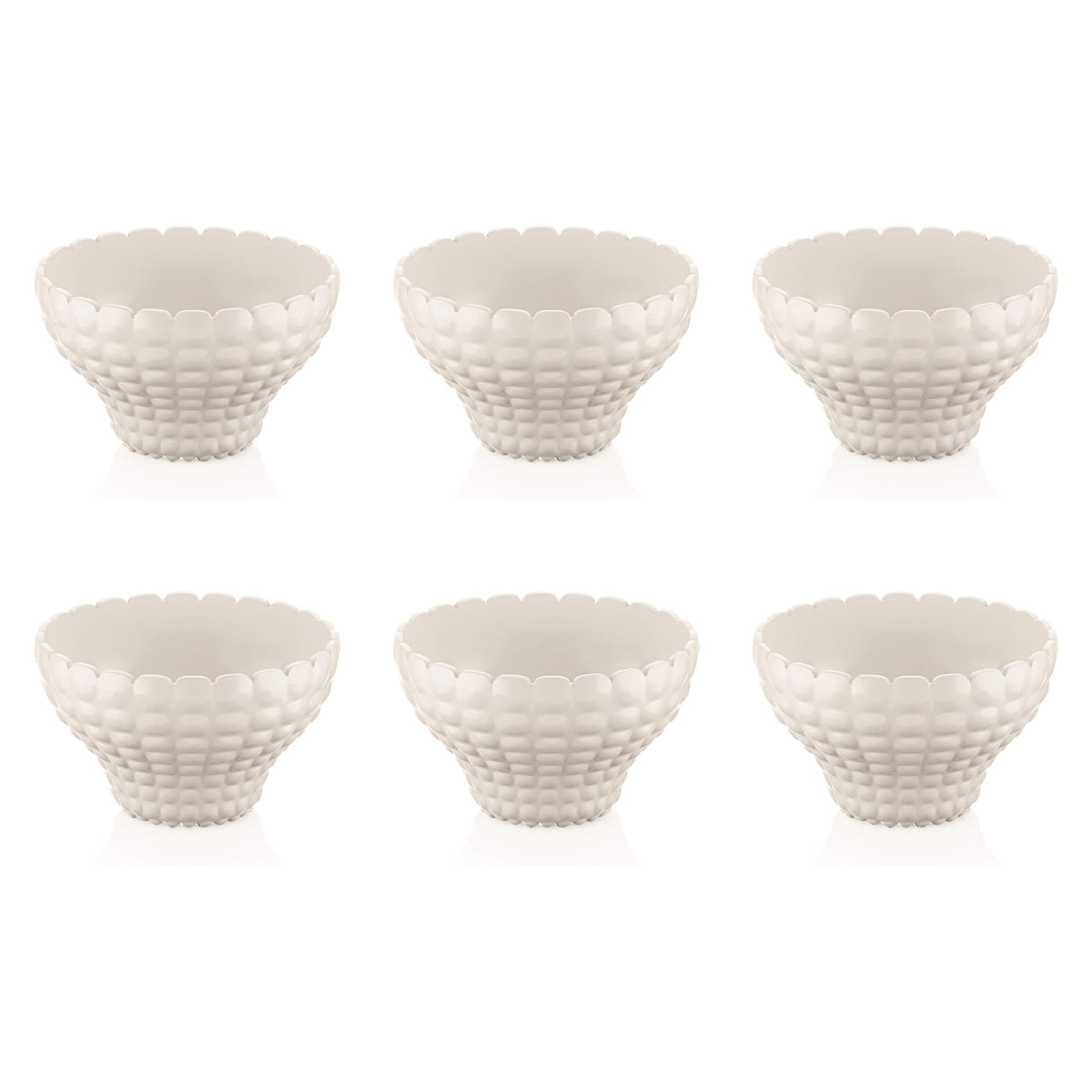 GUZZINI Tiffany Ciotola Coppetta Bianco Set 6 Pezzi 12cm