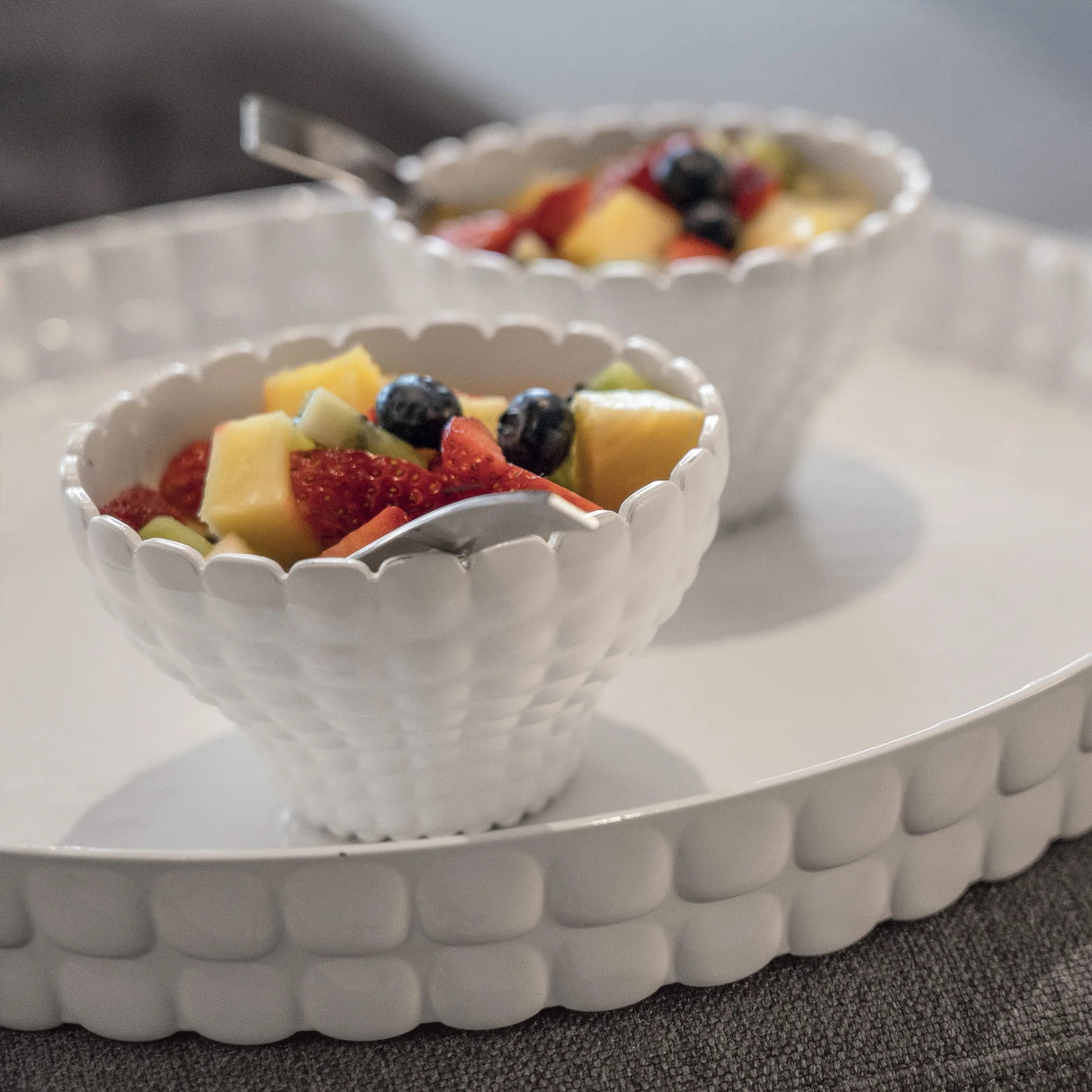 GUZZINI Tiffany Ciotola Coppetta Bianco Set 6 Pezzi 12cm