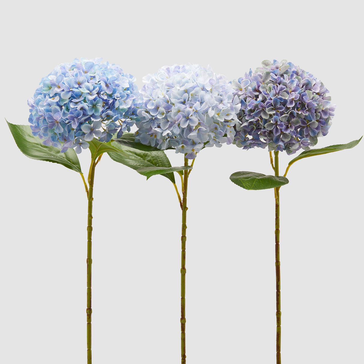 EDG Enzo De Gasperi Ortensia Set 3 Pezzi Fiori Artificiali 65cm Azzurro