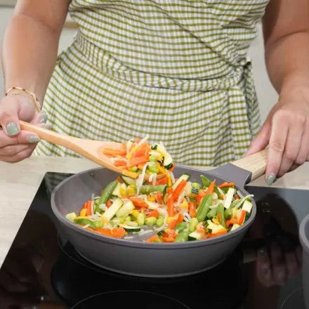 COOKUT L'Incredibile Padella Antiaderente 24cm Moka Metallo