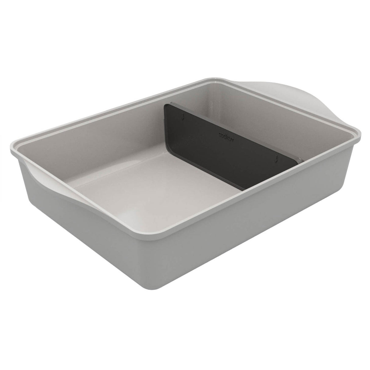 COOKUT L'Incredibile Piatto Pirofila Regolabile 40x30cm Grigio Perla Metallo e Ceramica