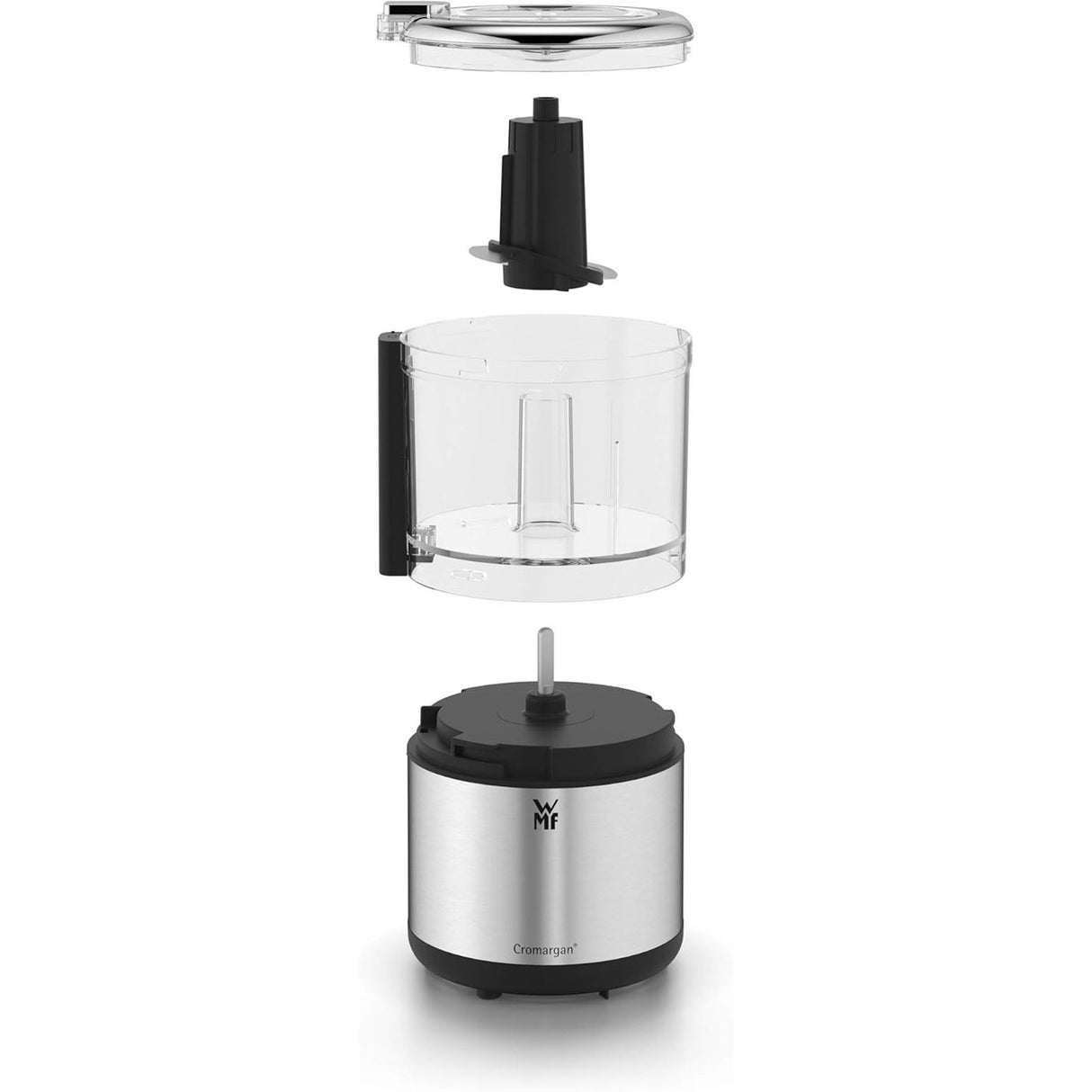 WMF KITCHENminis Tritatutto Compatto e Salvaspazio 300ml Acciaio Cromargan