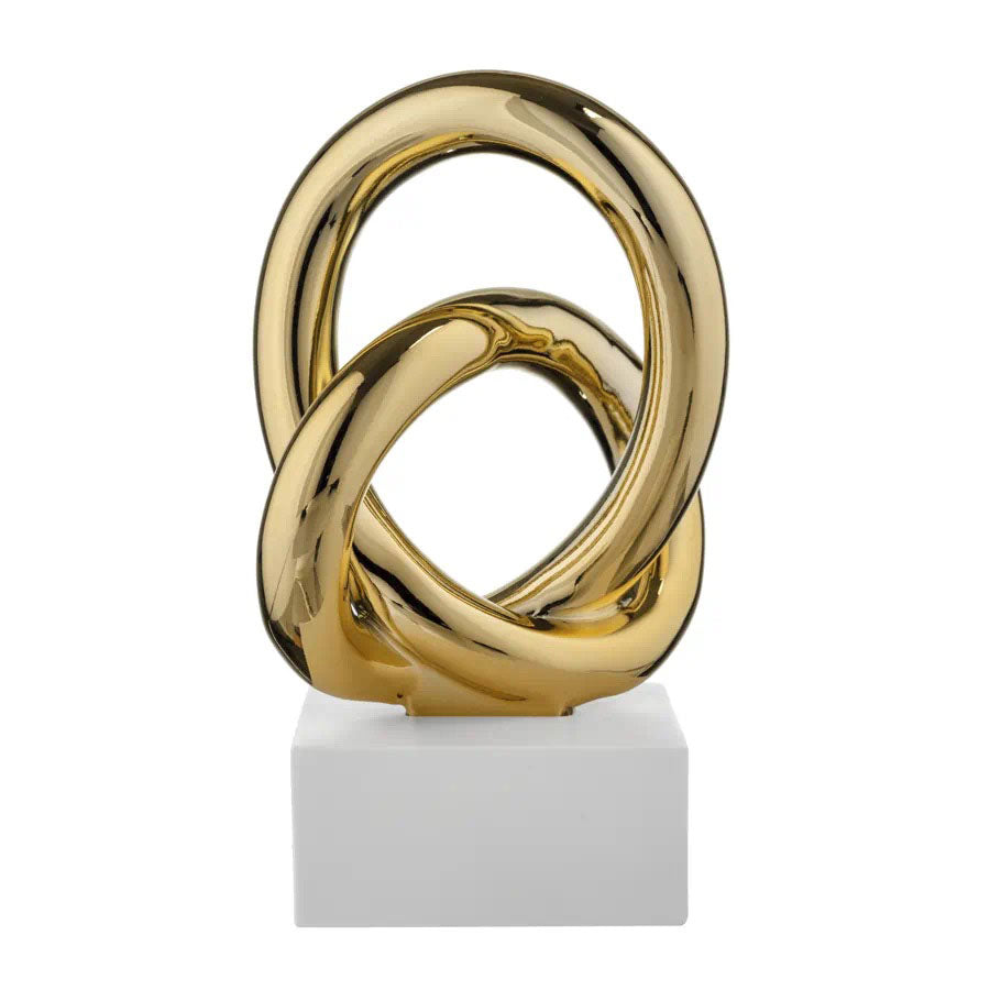 BONGELLI PREZIOSI Nodo Alto Base Bianca Oro 15cm Marmorino