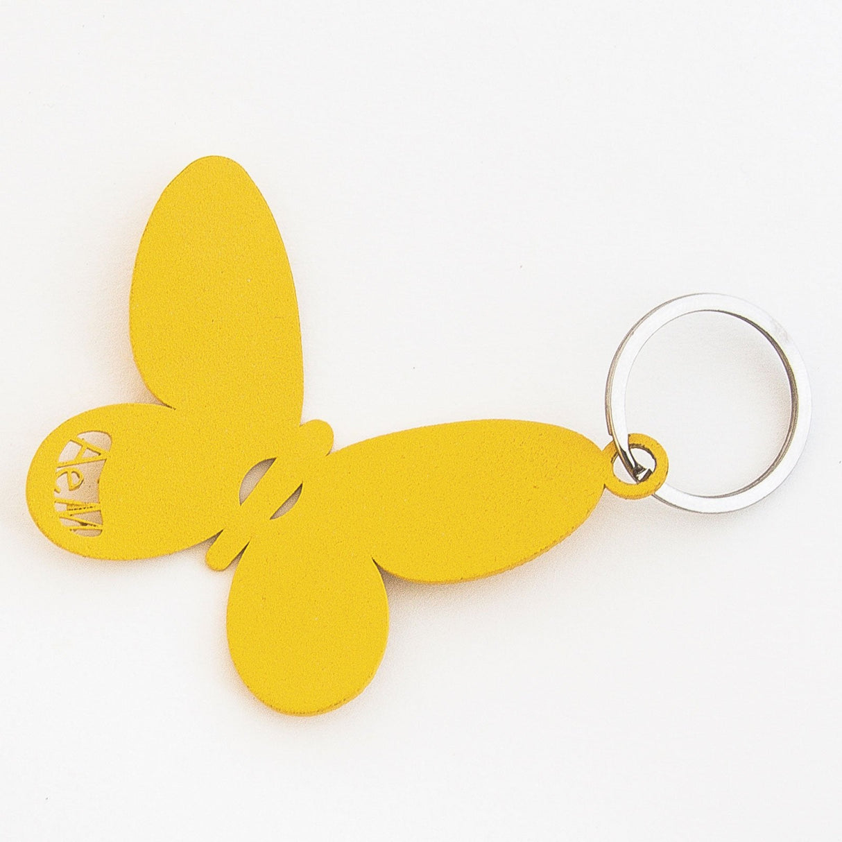 ARTI & MESTIERI Portachiavi di Design Farfalla Giallo 30x18cm