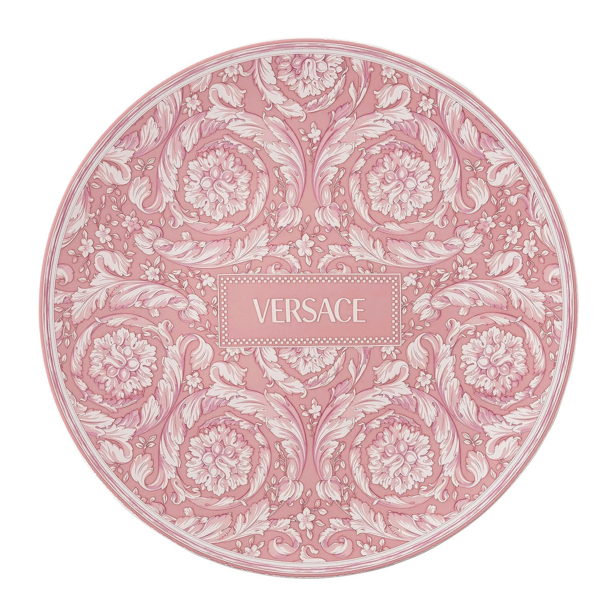 VERSACE Barocco Rose Placeholder Plate 33cm Pink Porcelain