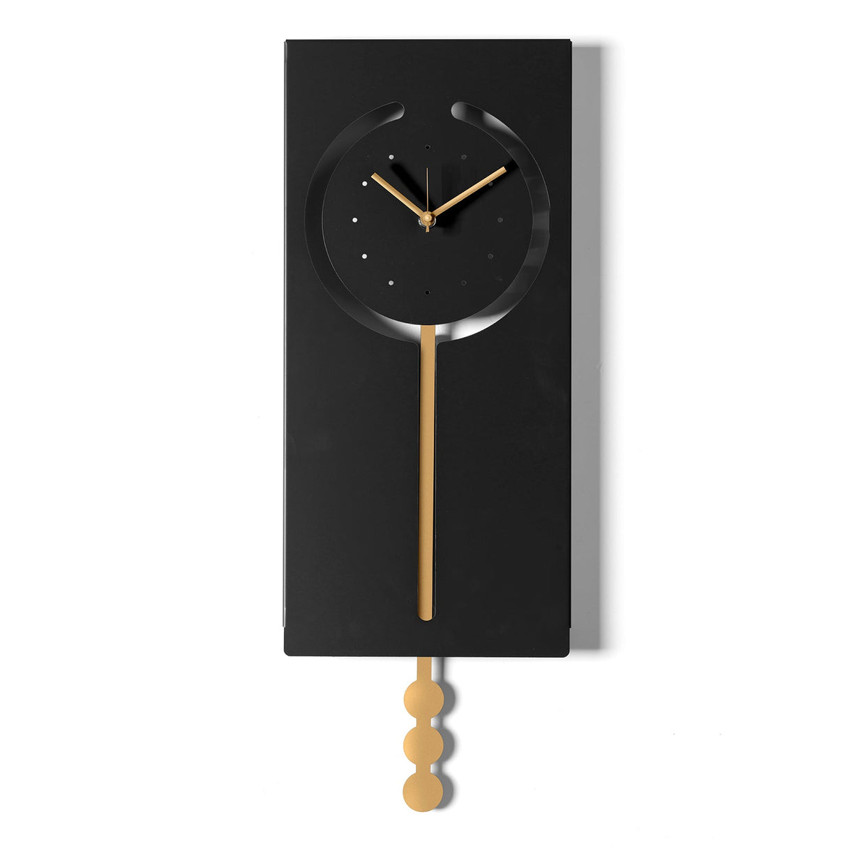 ARTI & MESTIERI Orologio a Pendolo Omega Nero Oro Laccato 53x20cm