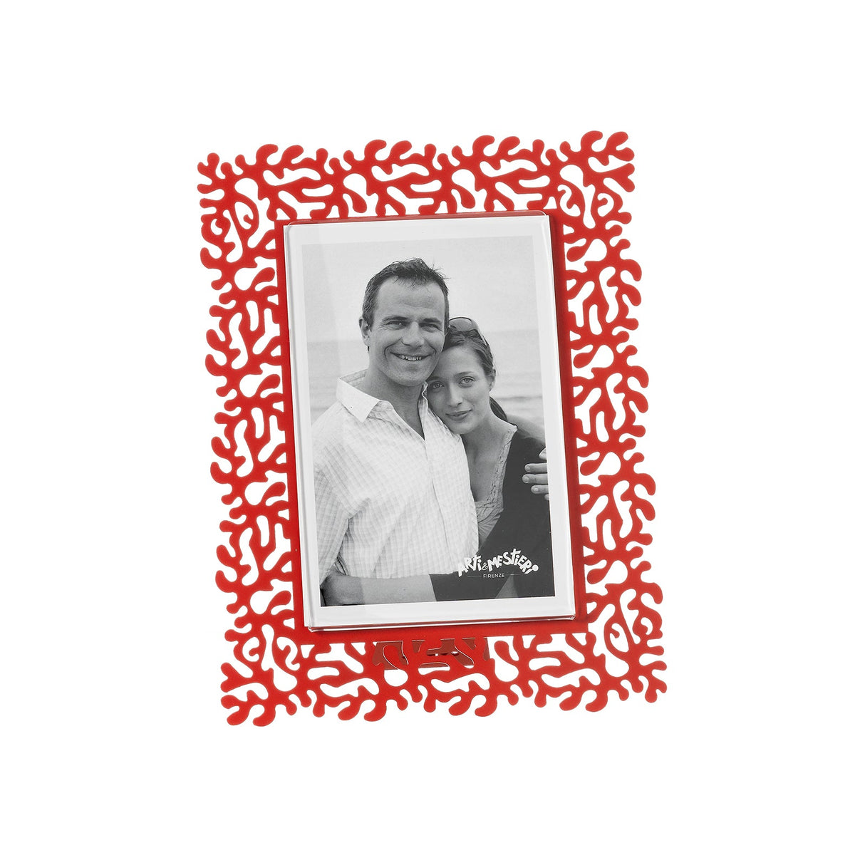 ARTI & MESTIERI Portafoto Corallo Piccolo Rosso 22x17cm