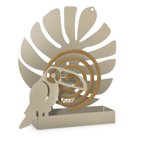 ARTI & MESTIERI Porta Zampirone di Design Tucano da Tavolo 18x5cm Verde Salvia