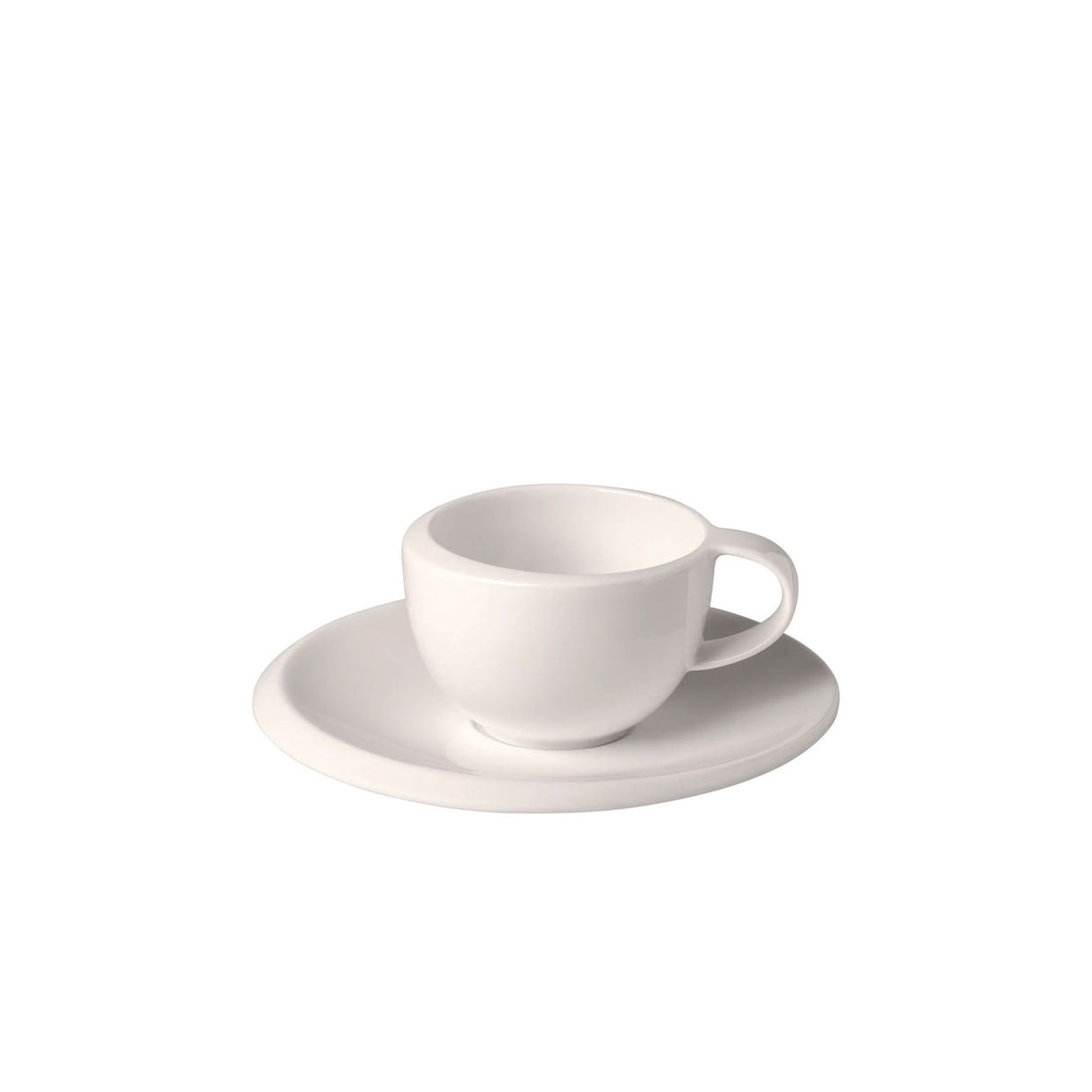 VILLEROY & BOCH NewMoon Tazza Caffè Espresso 50ml con Piattino 13cm Bianco Porcellana