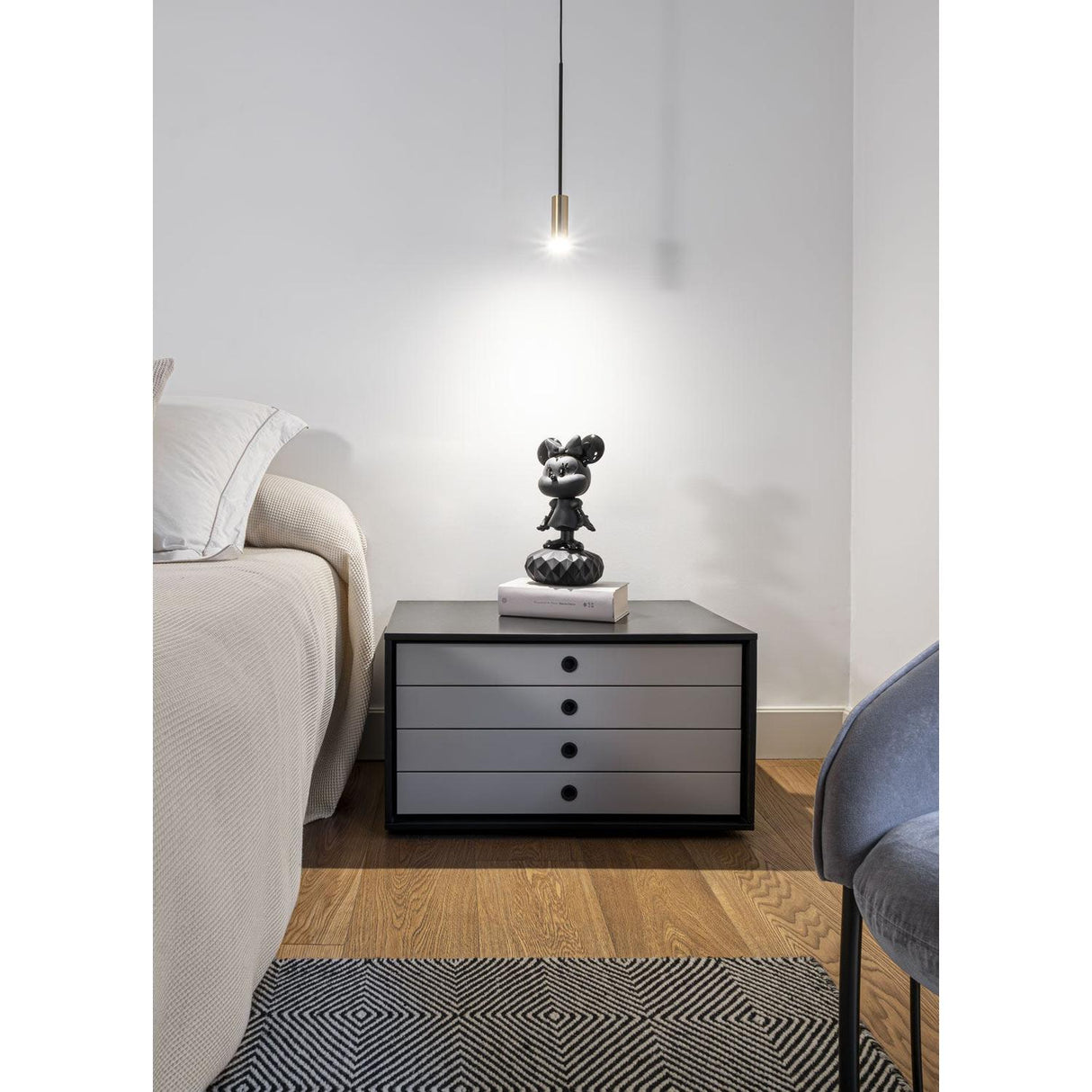 Lladró Scultura Minnie Total Black 31x17cm Porcellana