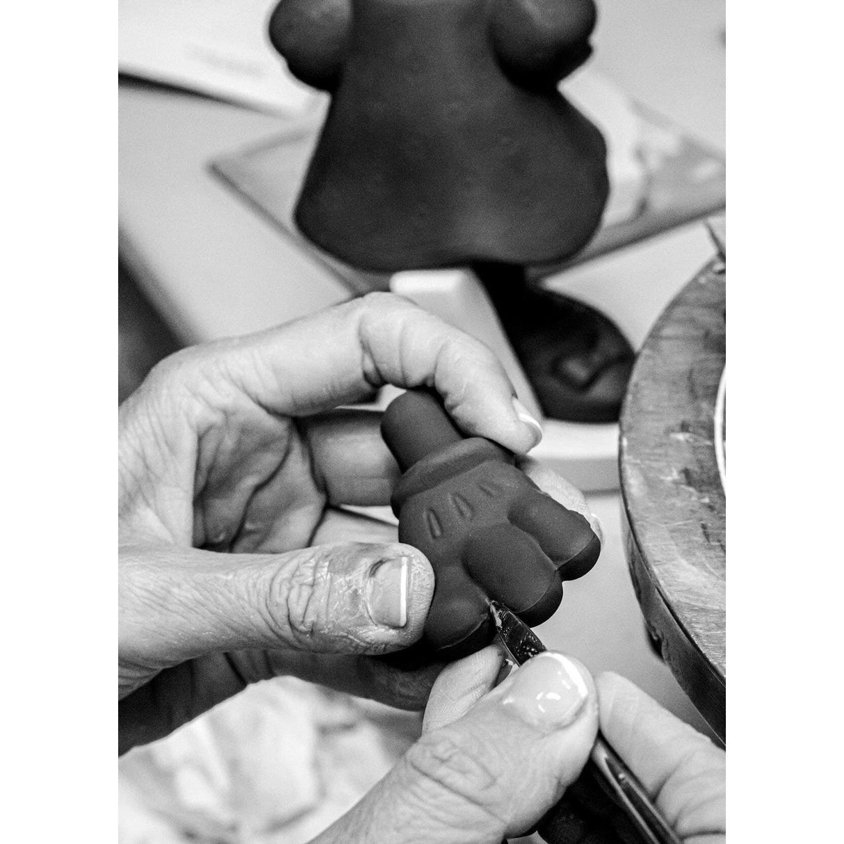 Lladró Scultura Minnie Total Black 31x17cm Porcellana