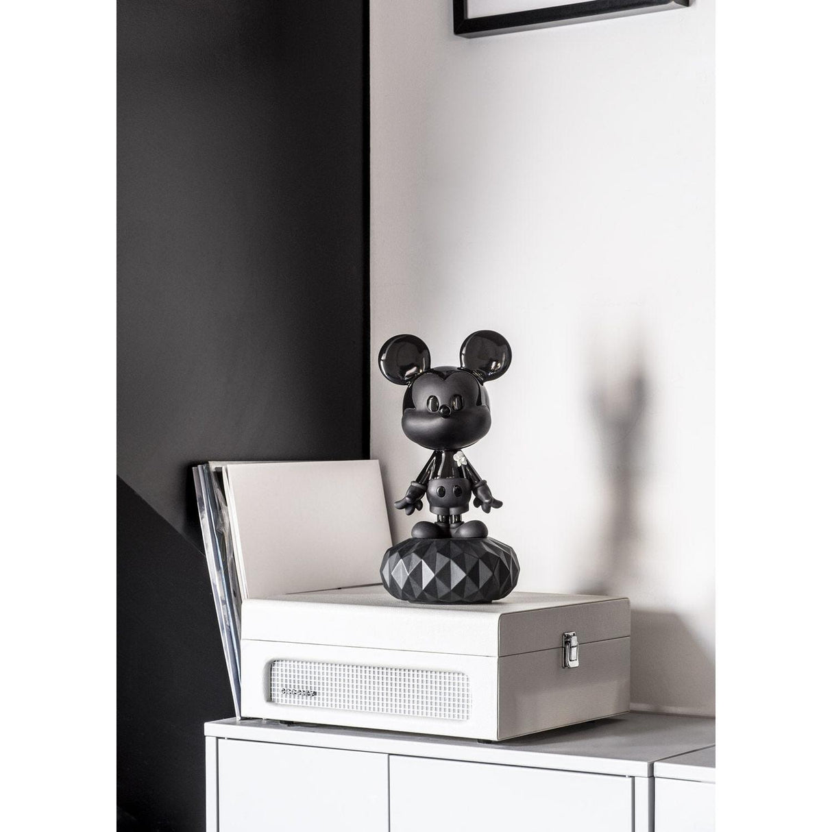 Lladró Scultura Mickey Total Black 31x17cm Porcellana