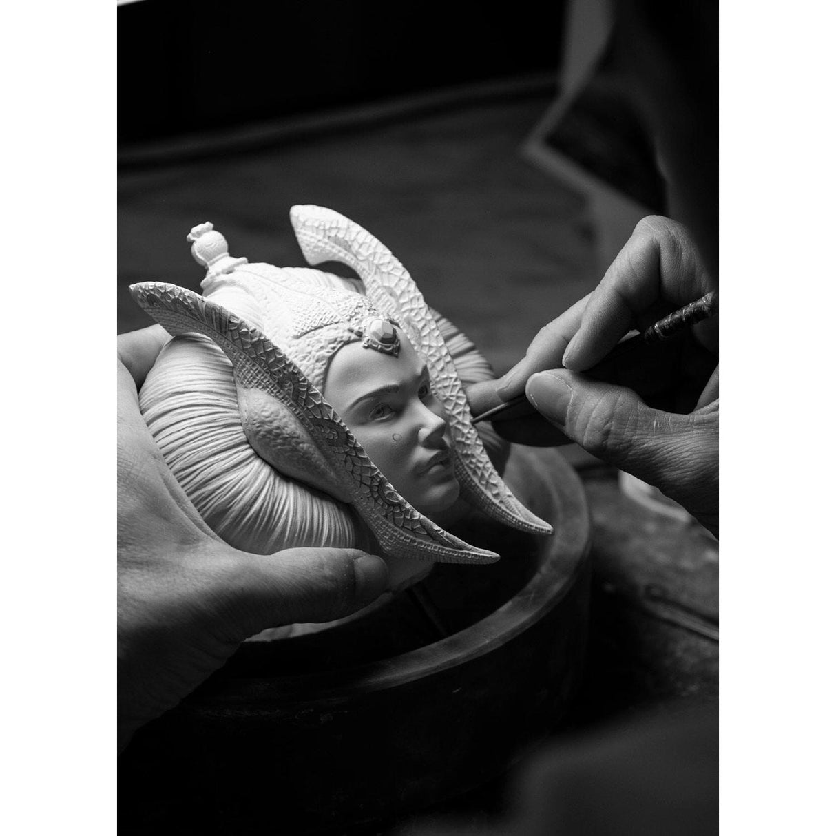 Lladró Scultura Queen Amidala™ in The Throne Room Serie Limitata 55x32cm Porcellana