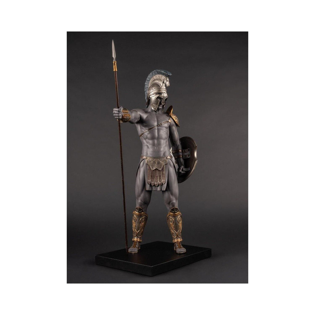 LLADRO' Scultura Spartano 71x44cm Porcellana