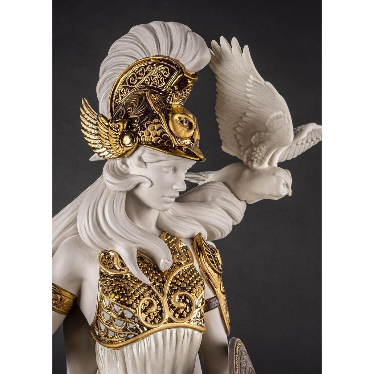 Lladró Scultura Atena 72x44cm Porcellana
