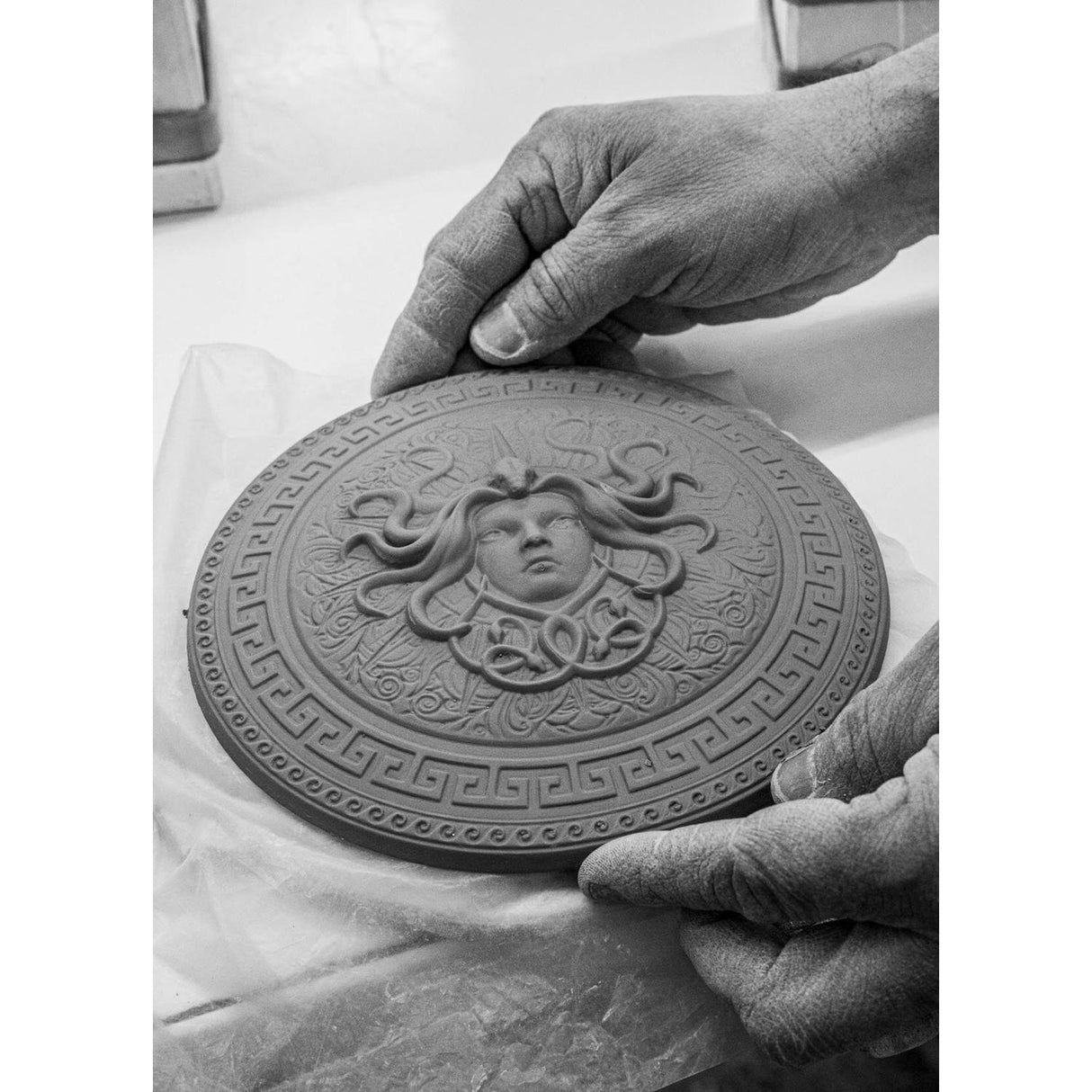 Lladró Scultura Atena 72x44cm Porcellana