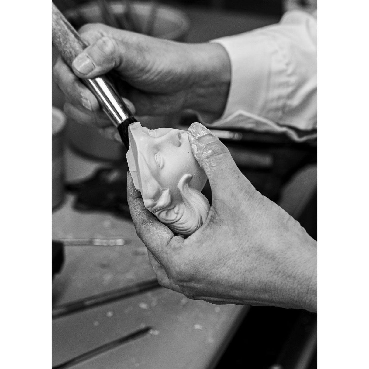 Lladró Scultura Atena 72x44cm Porcellana