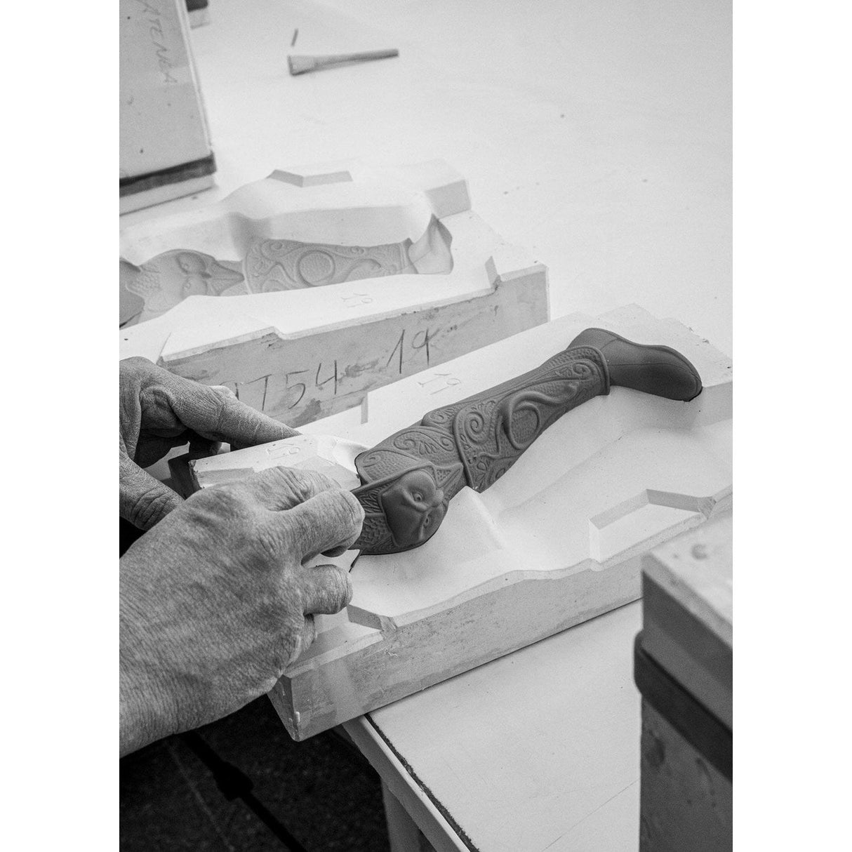 Lladró Scultura Atena 72x44cm Porcellana