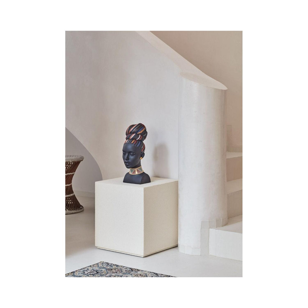 Lladró Scultura Colori Africani 39x15cm Porcellana