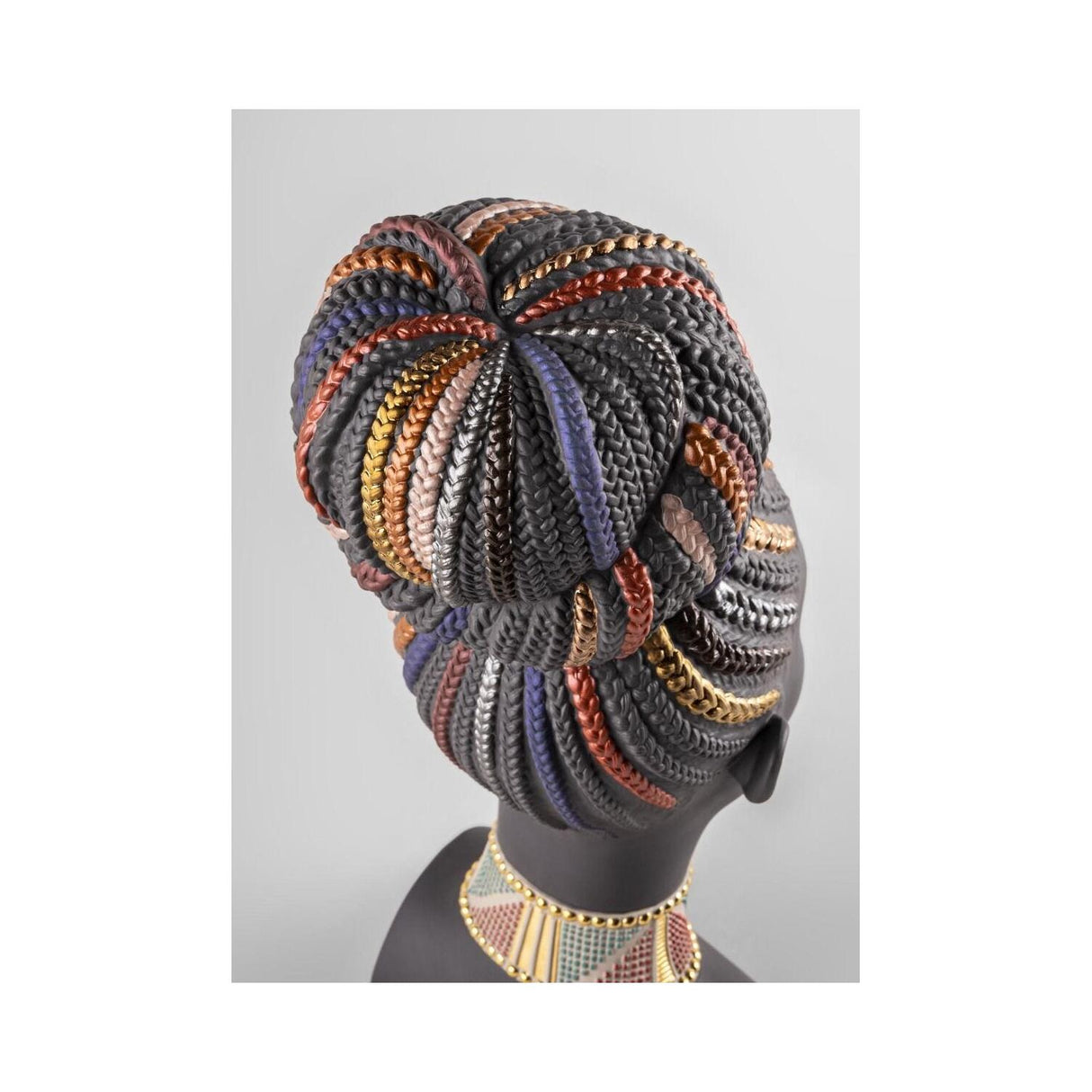 Lladró Scultura Colori Africani 39x15cm Porcellana