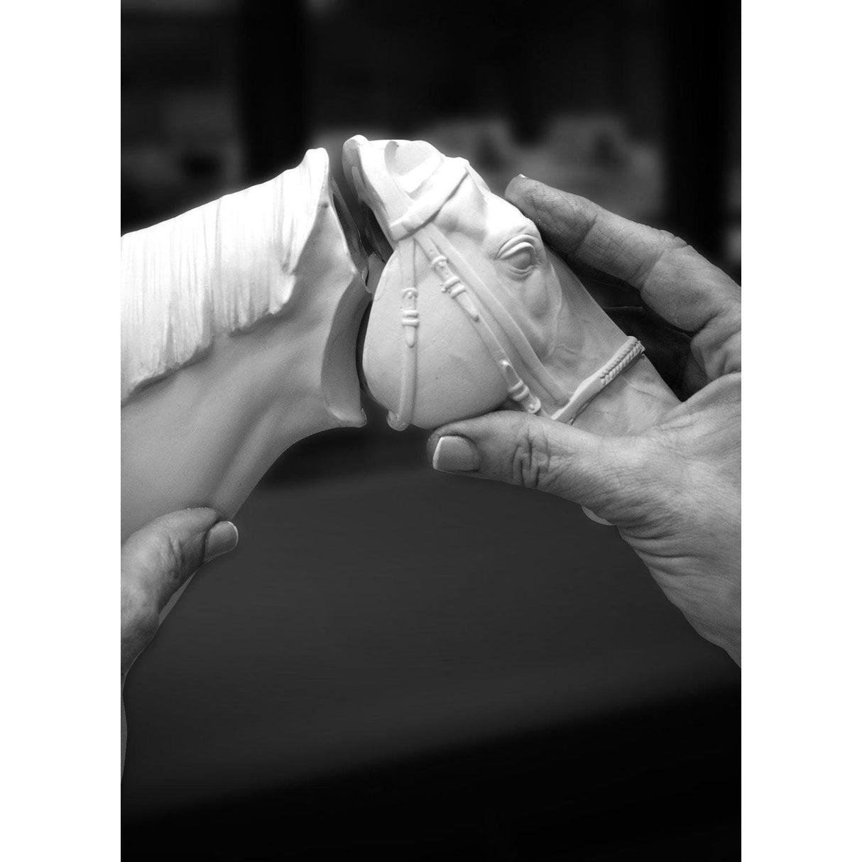 Lladró Scultura Cavallo Deep Impact Edizione Limitata 46x57cm Porcellana