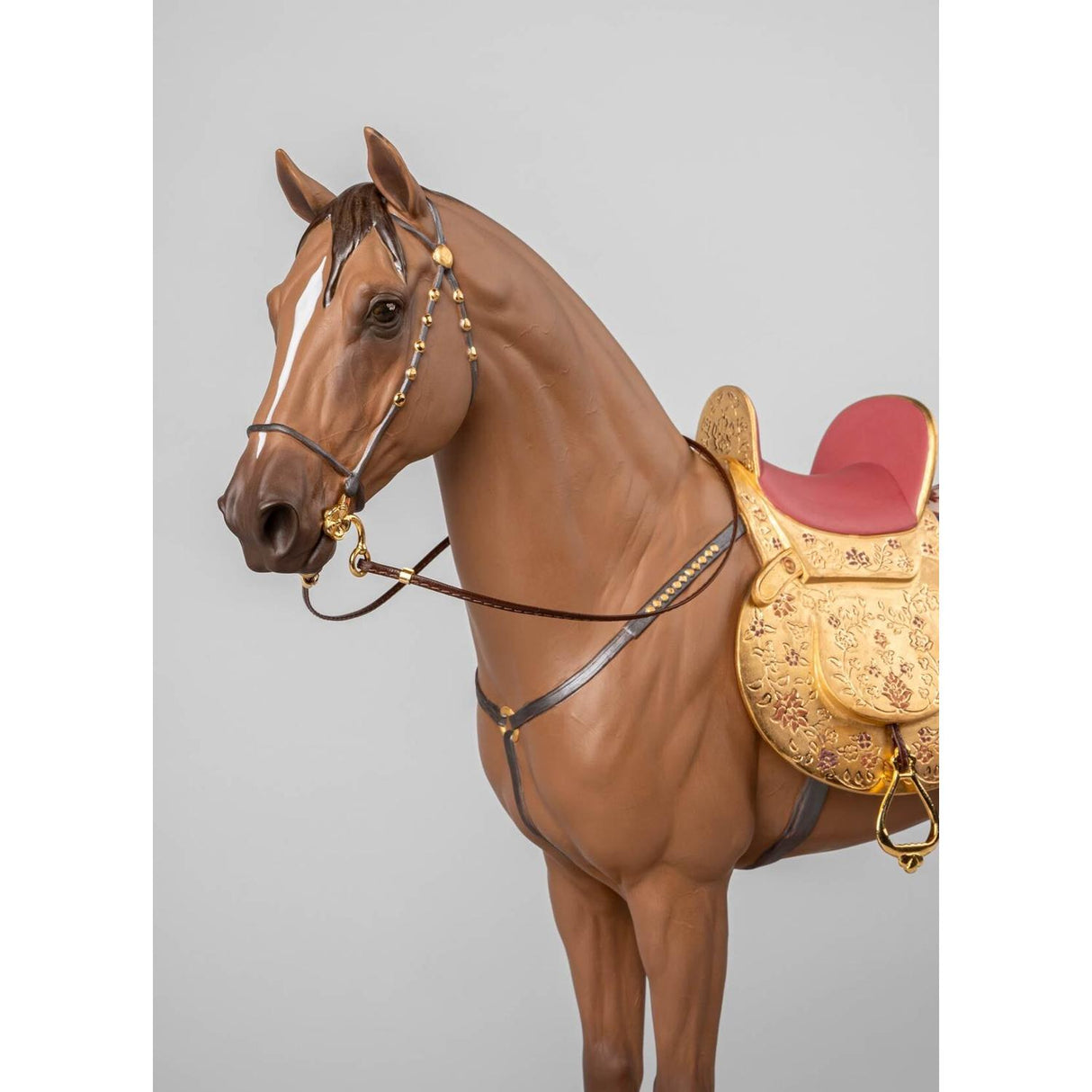 Lladró Scultura Cavallo Karabakh Serie Limitata 49x53cm Porcellana