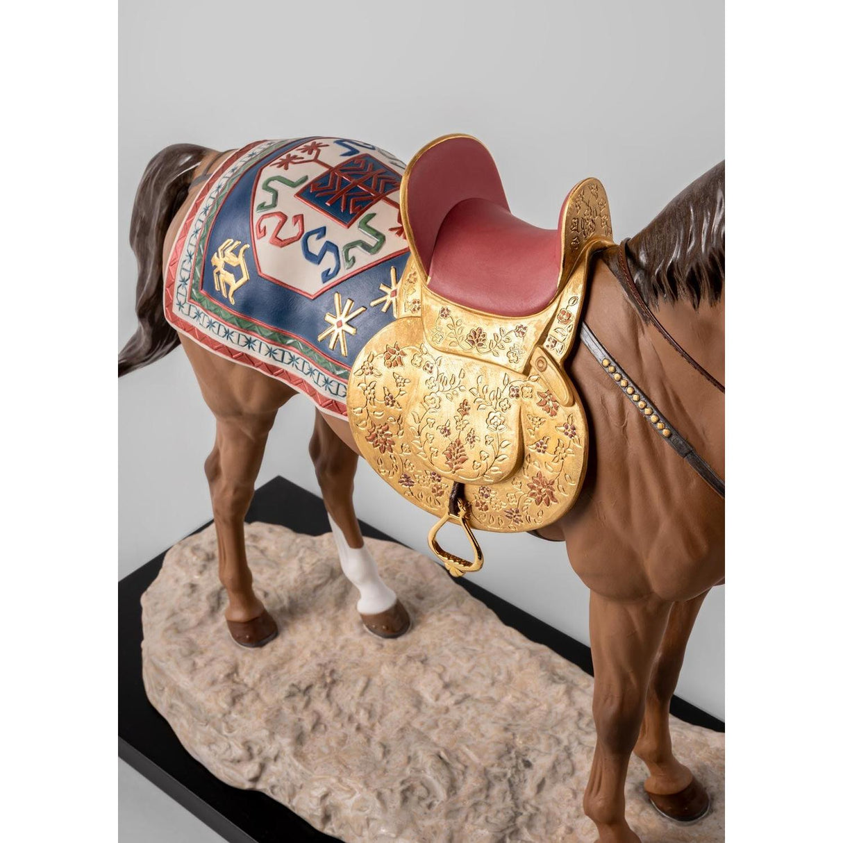 LLADRO' Scultura Cavallo Karabakh Serie Limitata 49x53cm Porcellana
