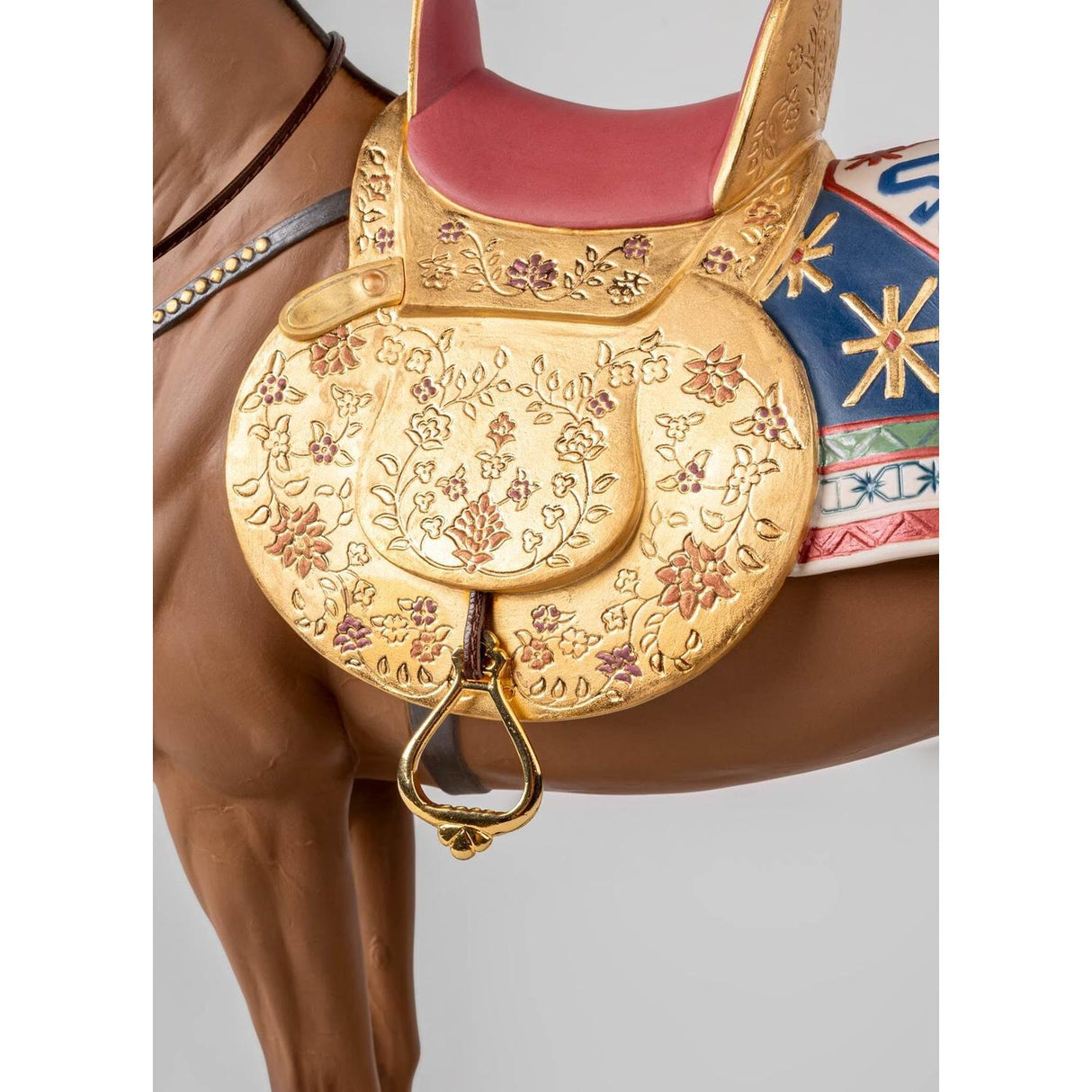 Lladró Scultura Cavallo Karabakh Serie Limitata 49x53cm Porcellana