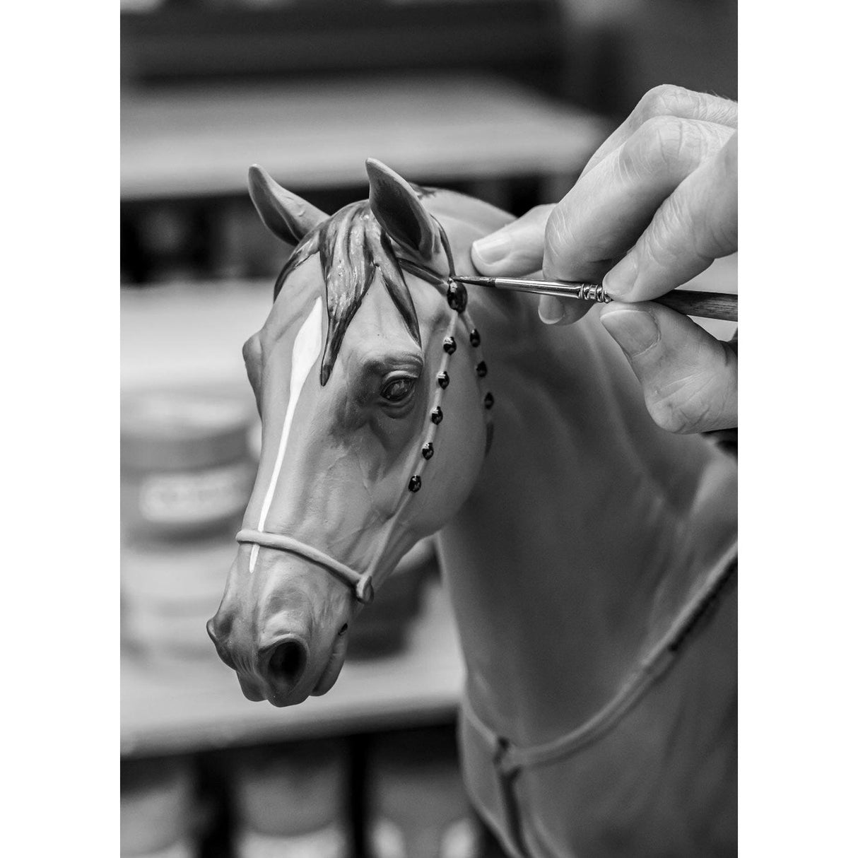 LLADRO' Scultura Cavallo Karabakh Serie Limitata 49x53cm Porcellana