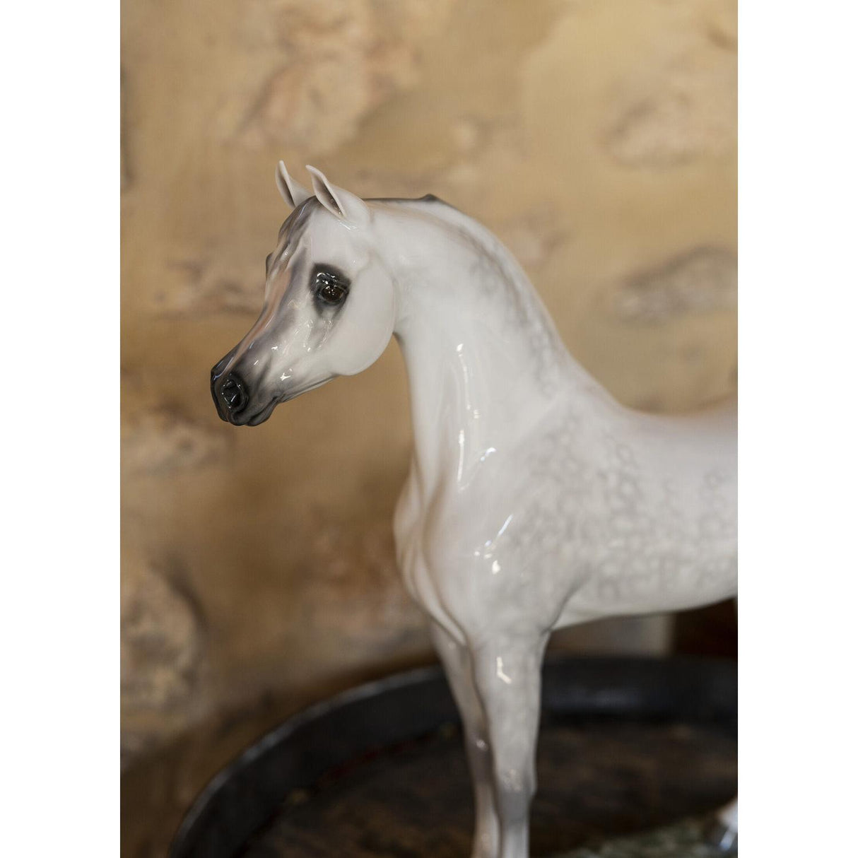 Lladró Figurina Cavallo Pura Razza Araba Edizione Limitata 44x46cm Porcellana