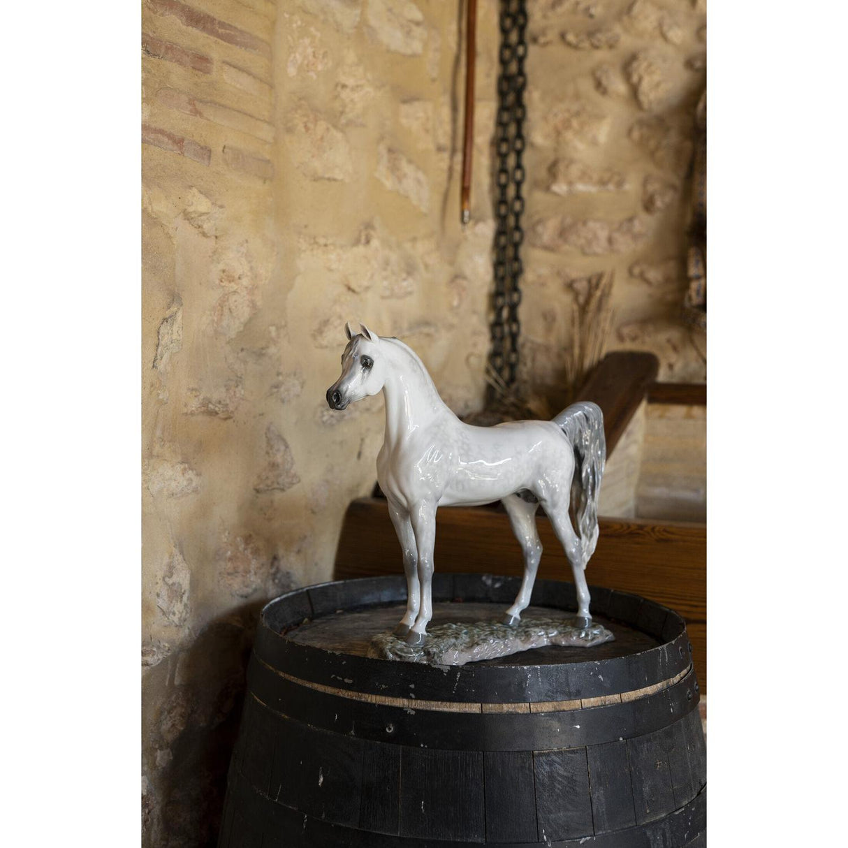 Lladró Figurina Cavallo Pura Razza Araba Edizione Limitata 44x46cm Porcellana