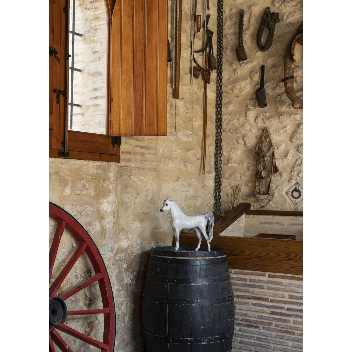 Lladró Figurina Cavallo Pura Razza Araba Edizione Limitata 44x46cm Porcellana