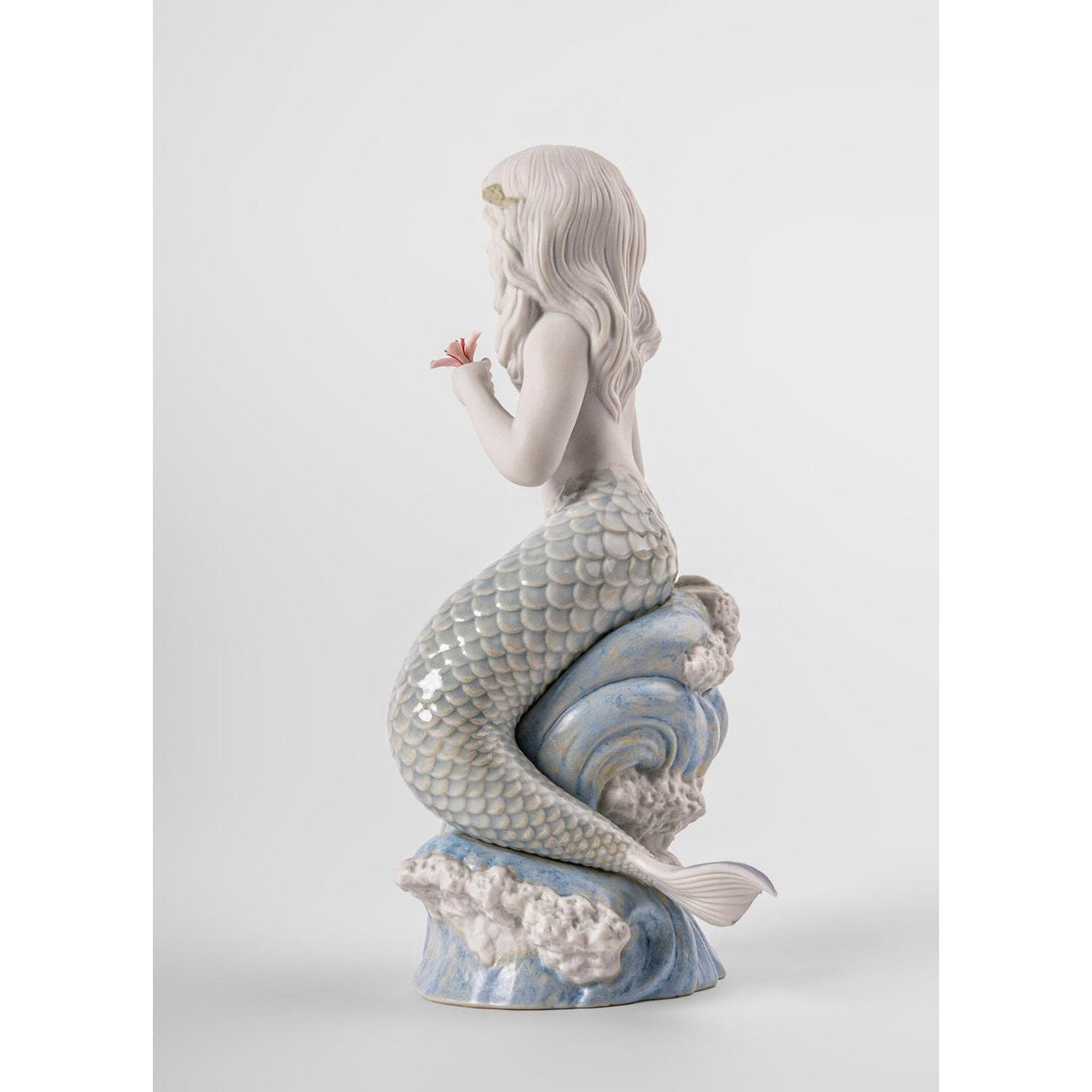 Lladró Figurina Sirenetta Dell'Oceano 23x13cm Porcellana