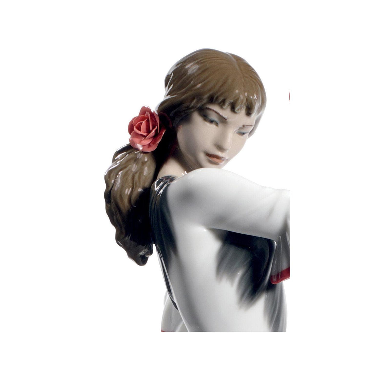 LLADRO' Figurina Donna Flamenco Anima e Passione Ed 60° Anniversario Rosso 38x17cm Porcellana