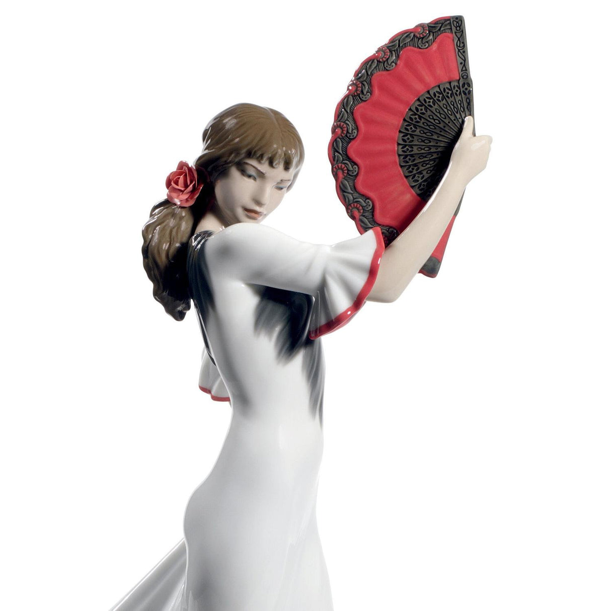 LLADRO' Figurina Donna Flamenco Anima e Passione Ed 60° Anniversario Rosso 38x17cm Porcellana