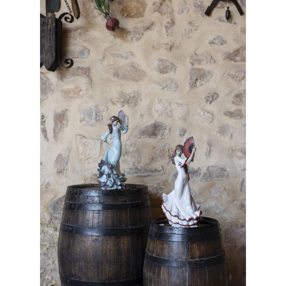 Lladró Figurina Donna Flamenco Anima e Passione Ed 60° Anniversario Rosso 38x17cm Porcellana