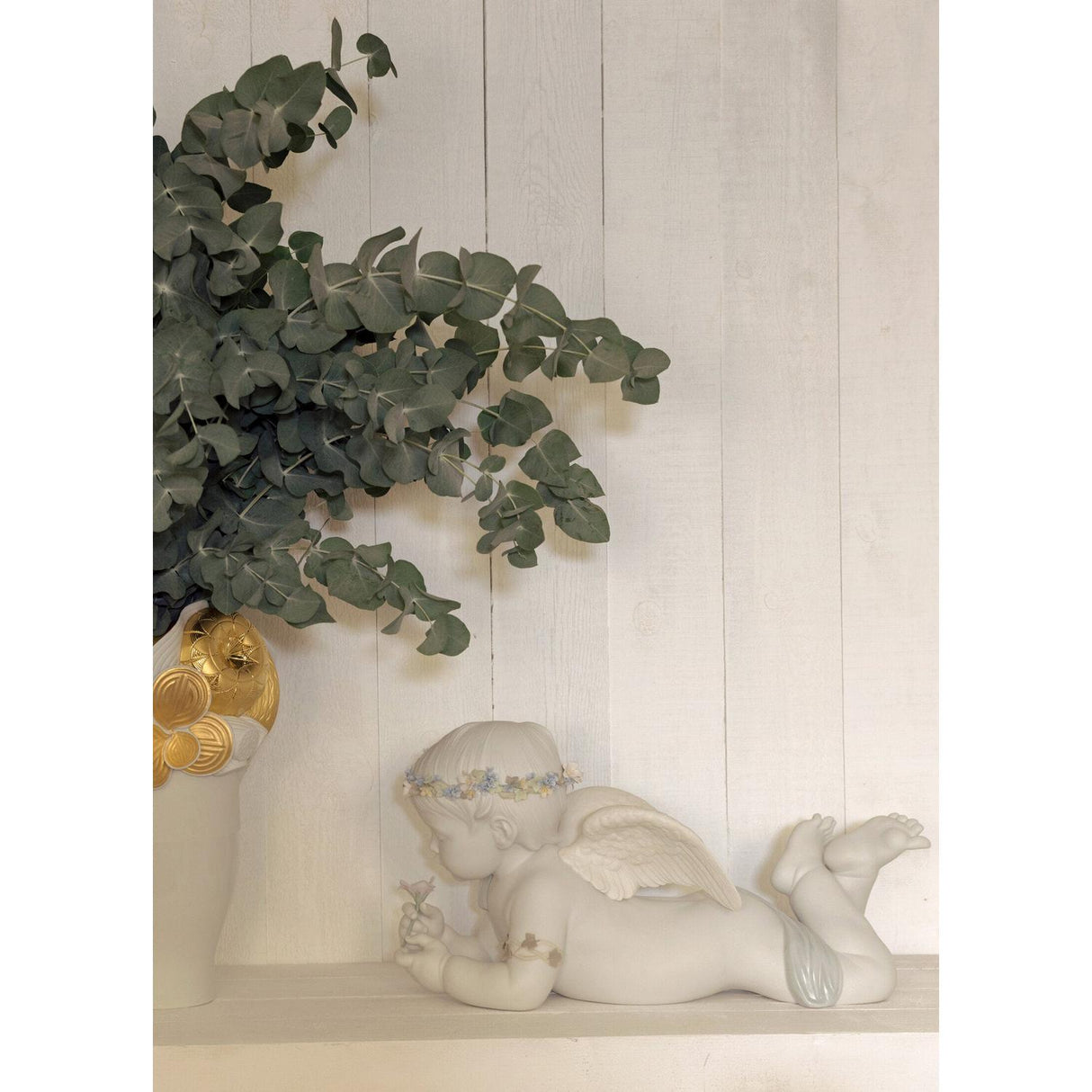 Lladró Figurina Mio Amato Angelo 26x49cm Porcellana