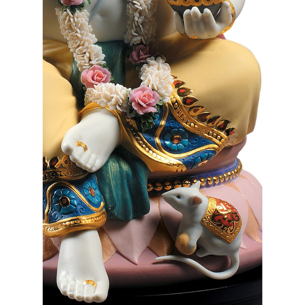 Lladró Scultura Lord Ganesha Edizione Limitata 42x25cm Porcellana