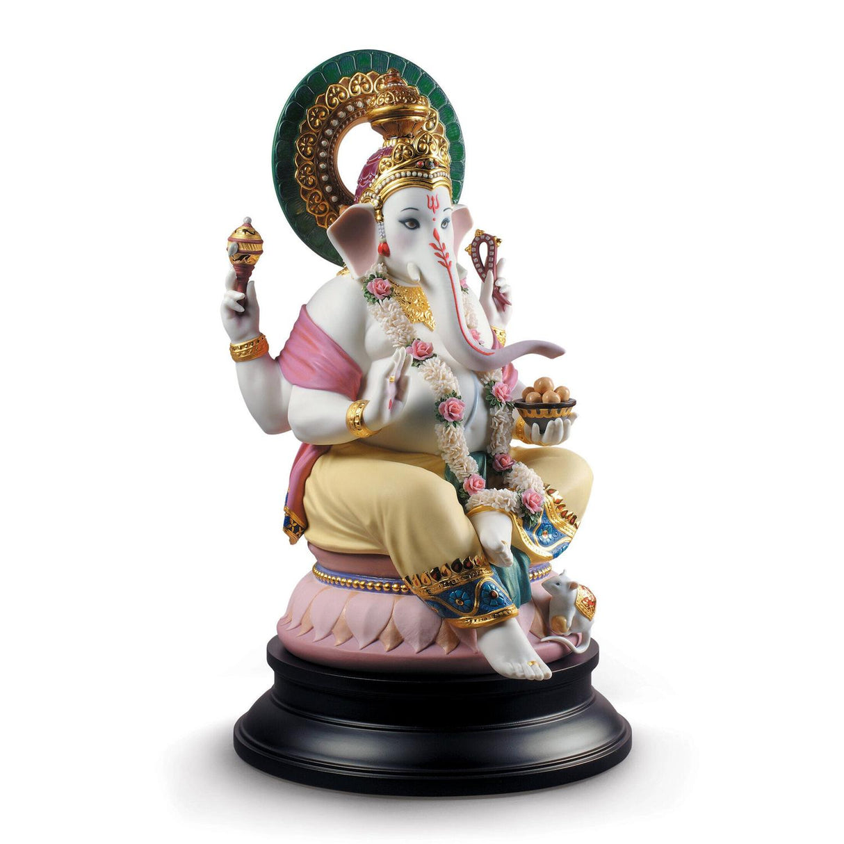 Lladró Scultura Lord Ganesha Edizione Limitata 42x25cm Porcellana