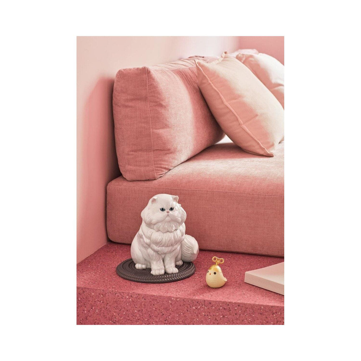 Lladró Scultura Gatto Persiano 26x25cm Porcellana