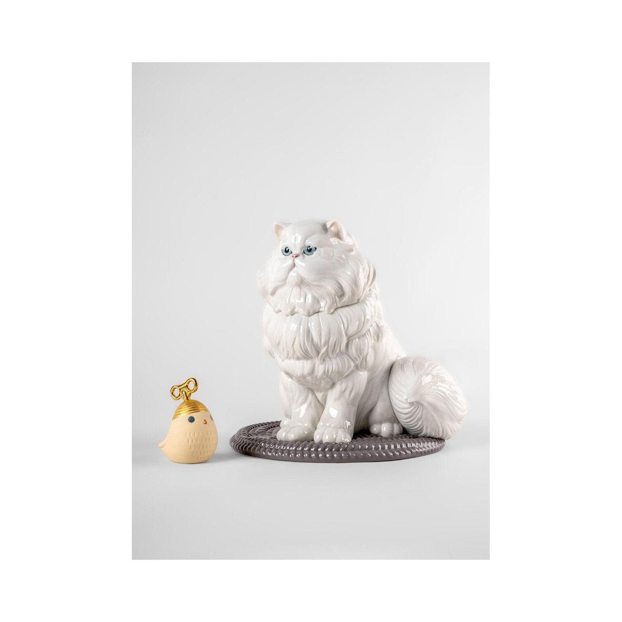 Lladró Scultura Gatto Persiano 26x25cm Porcellana