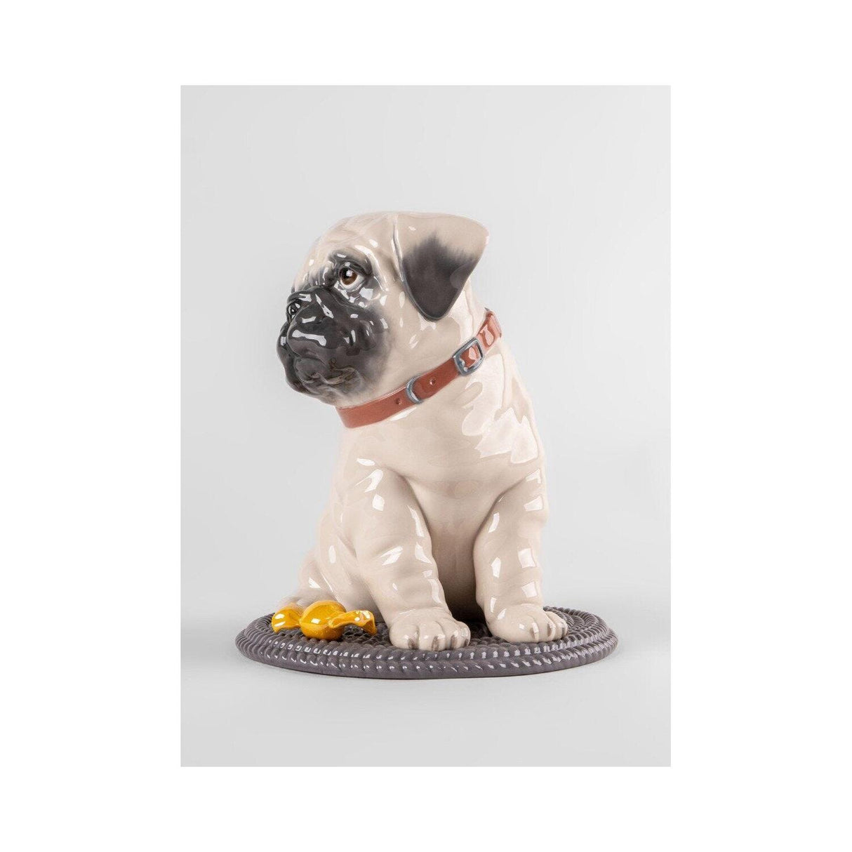 Lladró Scultura Puppie Pug 24x20cm Porcellana